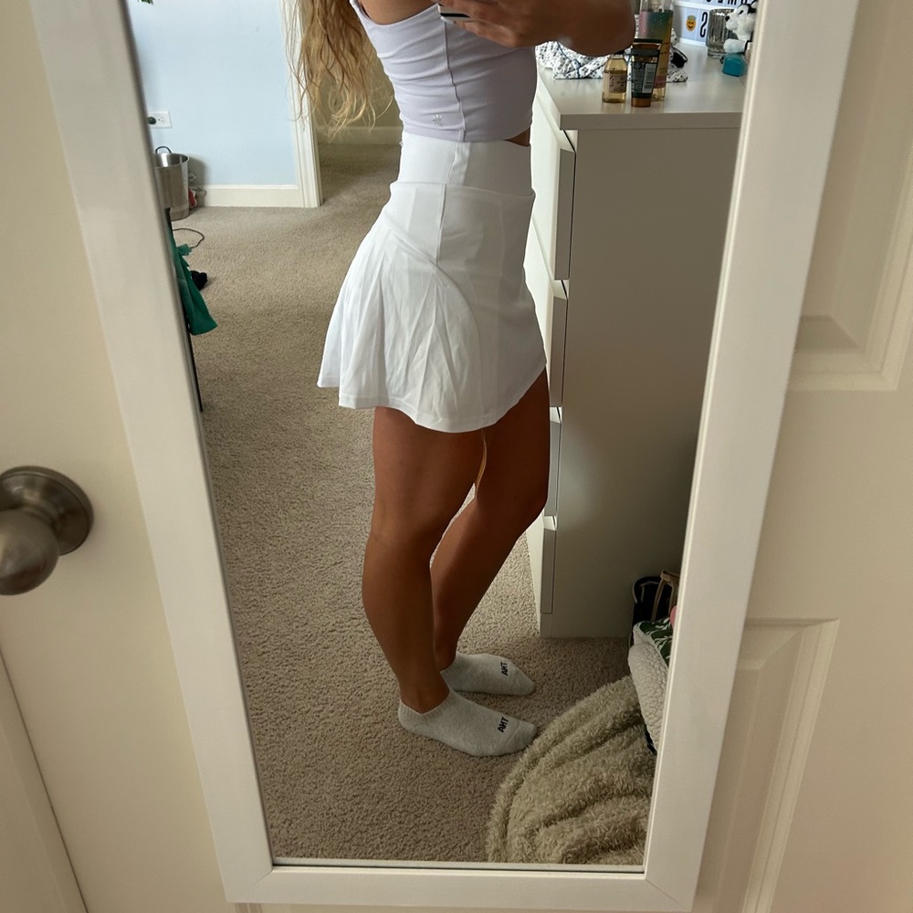 White Athletic Skort
